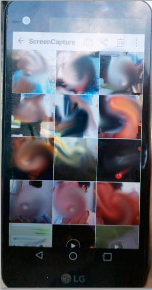 Imagem do celular apreendido na casa do homem investigado pela prtica de estupro virtual de crianas e adolescentes